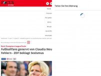 Bild zum Artikel: Nach Champions-League-Finale - Fußballfans wettern über Claudia Neumanns Fehler - ZDF beklagt Sexismus