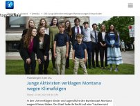 Bild zum Artikel: USA: Junge Aktivisten verklagen Montana wegen Klimaschäden