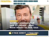 Bild zum Artikel: Größter Insolvenzfall seit 10 Jahren – aber René Benko ist fein raus