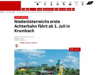 Bild zum Artikel: Beim Eis-Greissler - Niederösterreichs erste Achterbahn fährt ab 1. Juli in Krumbach