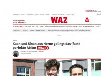 Bild zum Artikel: Schule: Kaan und Sinan aus Herne gelingt das (fast) perfekte Abitur