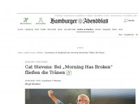 Bild zum Artikel: Konzert Stadtpark: Cat Stevens: Bei „Morning Has Broken“ fließen die Tränen