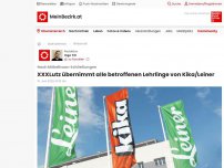 Bild zum Artikel: XXXLutz übernimmt alle betroffenen Lehrlinge von Kika/Leiner