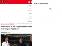 Bild zum Artikel: Nach Niederlage in Polen - Flick-Krise immer schlimmer! Schweinsteiger zerlegt DFB-Team in der ARD