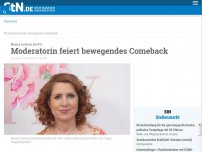 Bild zum Artikel: Monica Lierhaus bei RTL: Moderatorin feiert bewegendes Comeback