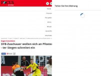 Bild zum Artikel: Gegen Kolumbien - DFB-Zuschauer wollen sich an Pfosten ketten - ter Stegen schreitet ein