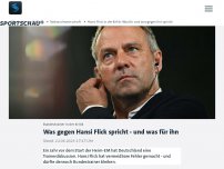 Bild zum Artikel: Bundestrainer in der Kritik: Was gegen Hansi Flick spricht - und was für ihn