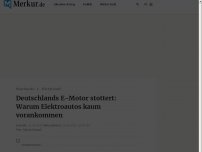 Bild zum Artikel: E-Motor stottert: Warum Elektroautos in Deutschland kaum vorankommen