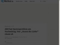 Bild zum Artikel: ARD hat Quotenproblem am Nachmittag: Nur „Sturm der Liebe“ räumt ab