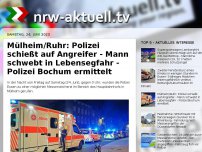 Bild zum Artikel: Mülheim/Ruhr: Polizei schießt auf Angreifer - Mann schwebt in Lebensegfahr - Polizei Bochum ermittelt