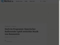 Bild zum Artikel: Noch im Programm: Bayerischer Radiosender spielt weiterhin Musik von Rammstein