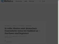 Bild zum Artikel: Wahnsinn! Feuerwehr-Mitglieder laufen sechs Kilometer unter Atemschutz