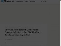 Bild zum Artikel: Wahnsinn! Feuerwehr-Mitglieder laufen sechs Kilometer unter Atemschutz