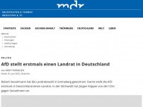 Bild zum Artikel: Wer wird Landrat? - Stichwahl im Landkreis Sonneberg begonnen