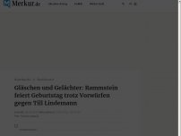 Bild zum Artikel: Gläschen und Gelächter: Rammstein feiert Geburtstag trotz Vorwürfen gegen Till Lindemann
