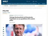 Bild zum Artikel: Thüringer Rechtsaufsicht soll Demokratie-Tauglichkeit von neu gewähltem AfD-Landrat prüfen