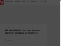 Bild zum Artikel: RTL wirft Chris Tall raus: Laura Wontorra übernimmt Sendeplatz mit neuer Show