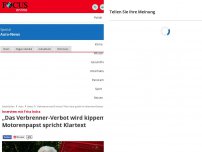 Bild zum Artikel: Interview mit Fritz Indra: „Das Verbrenner-Verbot wird kippen“...