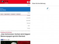 Bild zum Artikel: Interview mit Fritz Indra - „Das Verbrenner-Verbot wird kippen“ - Motorenpapst spricht Klartext