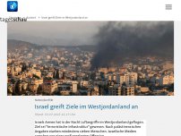 Bild zum Artikel: Israel greift Ziele im Westjordanland an