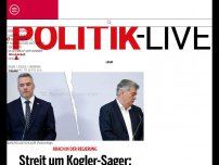 Bild zum Artikel: Streit um Kogler-Sager: Erster ÖVP-Politiker fordert Koalitions-Aus