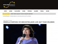 Bild zum Artikel: Mireille Mathieu im nächsten Jahr live auf Tour erleben