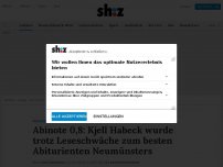 Bild zum Artikel: Abinote 0,8: Kjell Habeck wurde trotz Leseschwäche zum besten Abiturienten Neumünsters