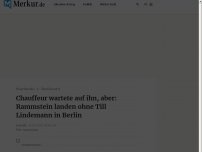 Bild zum Artikel: Chauffeur wartete auf ihn, aber: Rammstein landen ohne Till Lindemann in Berlin