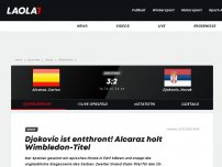 Bild zum Artikel: Wimbledon-Finale heute: Carlos Alcaraz - Novak Djokovic