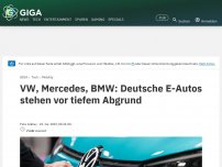 Bild zum Artikel: VW, Mercedes, BMW: Tiefer Abgrund für E-Autos tut sich auf