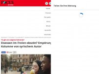 Bild zum Artikel: 'Es gilt als vulgäres Verhalten“ - Eisessen im Freien obszön? Netz tobt nach Kolumne von syrischem Autor