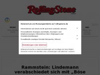 Bild zum Artikel: Rammstein: Lindemann verabschiedet sich mit „Böse Zungen“-Reim
