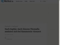 Bild zum Artikel: Nach Sophia: Auch Simone Thomalla amüsiert sich bei Rammstein-Konzert
