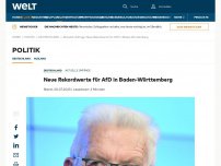 Bild zum Artikel: Neue Rekordwerte für AfD in Baden-Württemberg