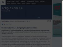 Bild zum Artikel: Rammstein: Bösen Zungen glaubt man nicht