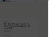 Bild zum Artikel: Ton-Panne bei „Giovanni Zarrella Show“: Italienische Sängerin total verzweifelt