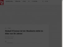 Bild zum Artikel: Sinead O‘Connor ist tot: Musikerin stirbt im Alter von 56 Jahren