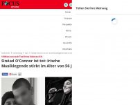 Bild zum Artikel: Britische Medien berichten - Sinead O'Connor ist tot: Irische Musiklegende stirbt im Alter von 56 Jahren