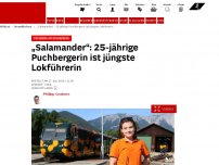 Bild zum Artikel: Puchberg am Schneeberg - „Salamander“: 25-jährige Puchbergerin ist jüngste Lokführerin
