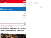 Bild zum Artikel: Frauen-WM, Gruppe H - Der Titeltraum lebt - Deutschland setzt gegen Kolumbien auf die Karte Oberdorf