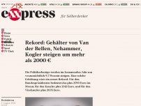 Bild zum Artikel: Rekord: Gehälter von Van der Bellen, Nehammer, Kogler steigen um mehr als 2000 €