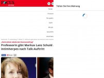 Bild zum Artikel: „Hatte einen absoluten Hautausschlag“ - Professorin gibt Markus Lanz Schuld an Intimherpes nach Talk-Auftritt