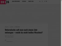 Bild zum Artikel: Unterwäsche soll man nach einem Jahr entsorgen – reicht da nicht heißes Waschen?