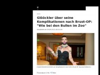 Bild zum Artikel: 'Wie bei den Bullen im Zoo': Harald Glööckler hatte nach Brust-OP Komplikationen