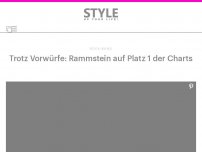 Bild zum Artikel: Trotz Vorwürfe: Rammstein auf Platz 1 der Charts