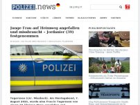Bild zum Artikel: Junge Frau auf Heimweg angefallen und missbraucht – Jordanier (39) festgenommen