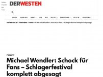 Bild zum Artikel: Michael Wendler: Schock für Fans – Schlagerfestival komplett abgesagt