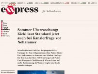 Bild zum Artikel: Sommer-Überraschung: Kickl laut Standard jetzt auch bei Kanzlerfrage vor Nehammer