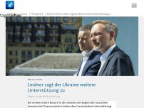 Bild zum Artikel: Besuch in Kiew: Lindner sagt der Ukraine weitere Unterstützung zu