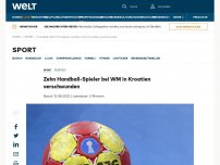Bild zum Artikel: Zehn Handball-Spieler bei WM in Kroatien verschwunden